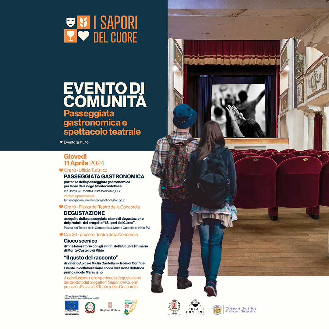 Passeggiata gastronomica e spettacolo teatrale